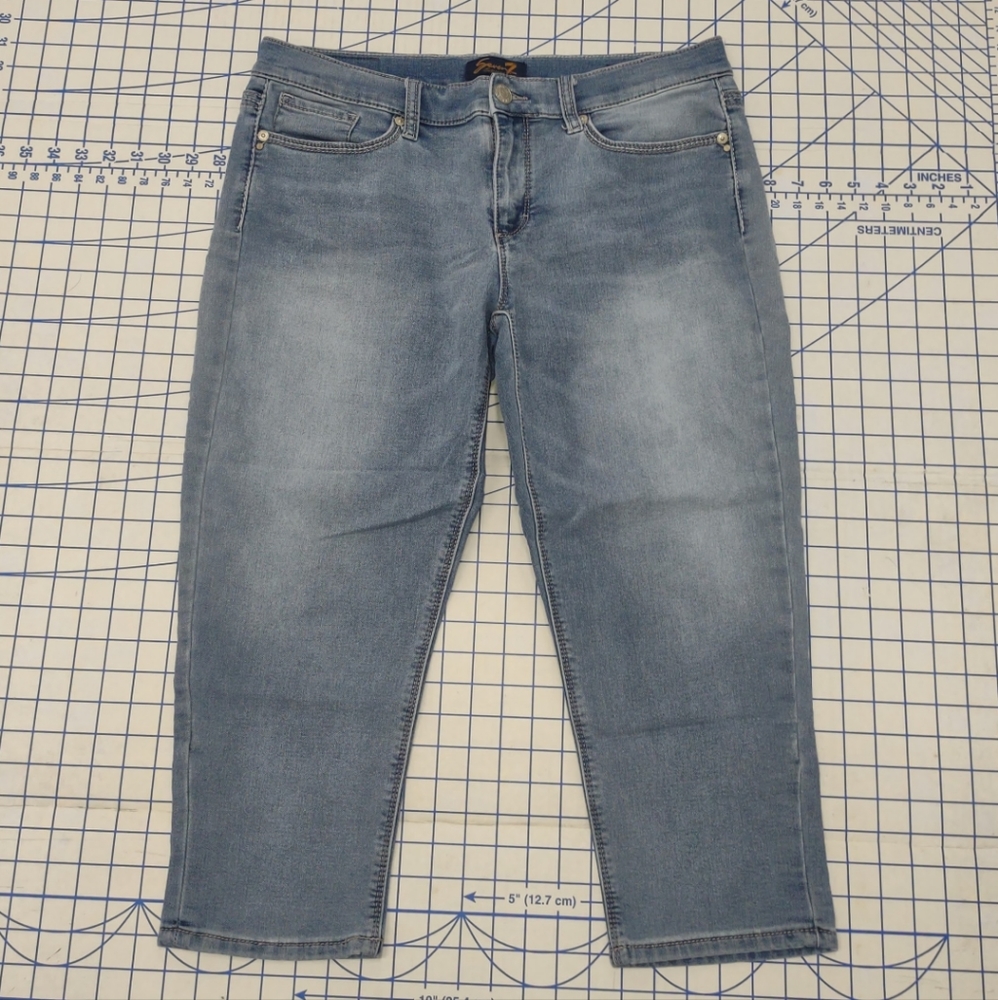Seven7 girlfriend Jeans 12 Blue